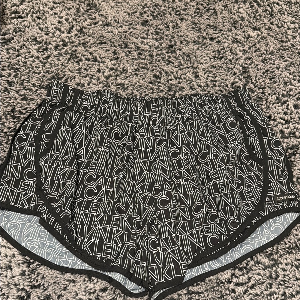 Calvin Klein Black and White Logo Shorts